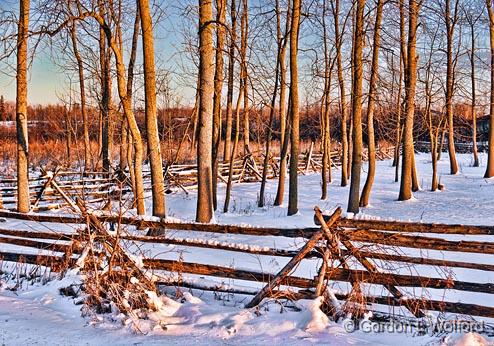 Snowscape At Sunrise_21905.jpg - Photographed near Kilmarnock, Ontario, Canada.